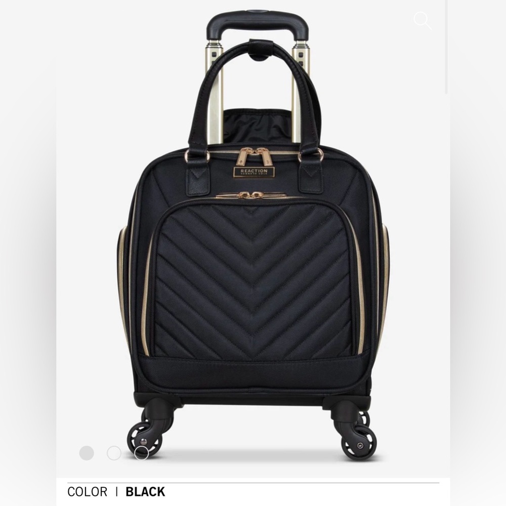 Reaction Kenneth Cole Chelsea 17-in CarryOn Chevron Quilted Underseater Suitcase